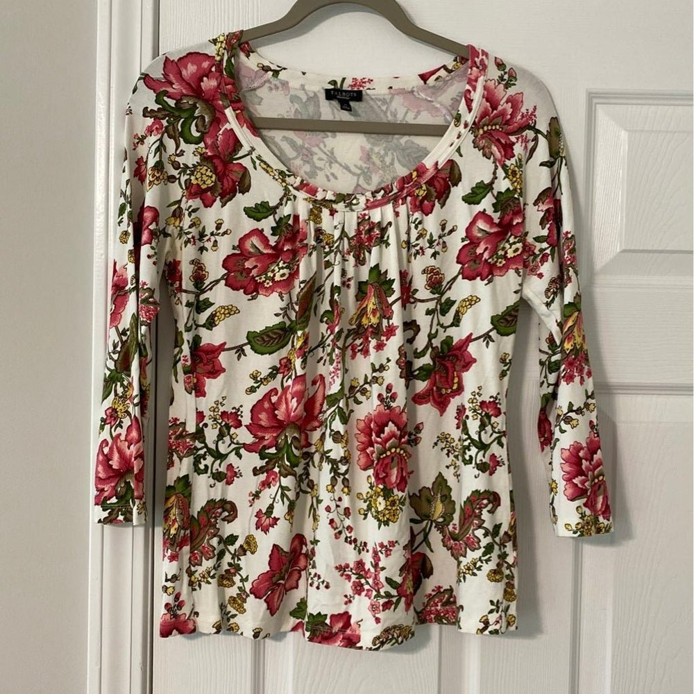 Talbots mid sleeve shirt